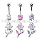 mcdz178 belly rings surgical steel 316l belly button
