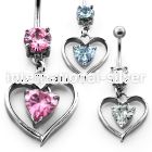 mcdz306 belly rings surgical steel 316l belly button