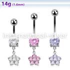 mcdz324 belly rings surgical steel 316l belly button