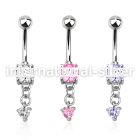 mcdz337 belly rings surgical steel 316l belly button