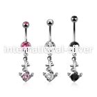 mcdz371b belly rings surgical steel 316l belly button