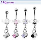 mcdz375 belly rings surgical steel 316l belly button