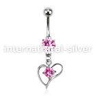 mcdz391 belly rings surgical steel 316l belly button
