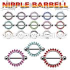 mcnpc3 straight barbells surgical steel 316l nipple
