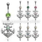 mcop691 belly rings surgical steel 316l belly button