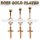 mdrz768 anodized surgical steel belly bananas belly piercing