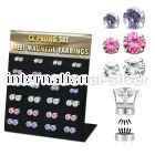 mg112 fake illusion body jewelry stainless steel ear lobe