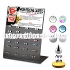 mg91 fake illusion body jewelry surgical steel 316l belly button