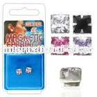 mgzq5m fake illusion body jewelry silver 925 belly button
