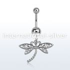 msd566 belly banana, w dangling dragonfly design