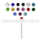 nba3 nose bone acrylic body jewelry nose