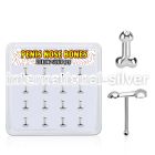 nbpen16 925 silver nose bones nose piercing
