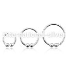 nc fake illusion hoops silver 925 belly button