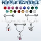 npdl14 straight barbells surgical steel 316l nipple