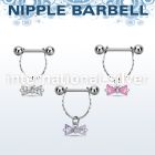 npdl25 straight barbells surgical steel 316l nipple