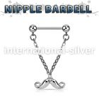 npdl38 straight barbells surgical steel 316l nipple