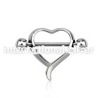 npsh11 straight barbells surgical steel 316l nipple