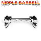 npsh16 straight barbells surgical steel 316l nipple