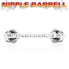 npsh1 straight barbells surgical steel 316l nipple
