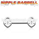 npsh9 straight barbells surgical steel 316l nipple