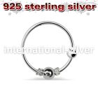 nr17 nose hoop silver 925 nose