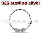 nr21 nose hoop silver 925 nose