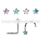 nscstop l shape nose studs surgical steel 316l nose
