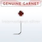 nspge2 l shape nose studs silver 925 nose