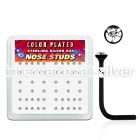 nsrb6xc l shape nose studs silver 925 nose