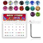 nsrdbxm l shape nose studs silver 925 nose
