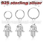 phod39 925 silver ear ring ear stud piercing