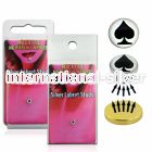 pkml9 fake illusion body jewelry silver 925 belly button