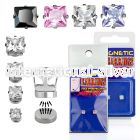 pkmszq fake illusion body jewelry stainless steel ear lobe