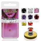 pkmz3m fake illusion body jewelry silver 925 belly button