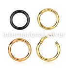 pvd plated steel hinged segment ring, 12g (2mm) 