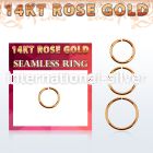 rsel18 seamless segment rings gold ear lobe
