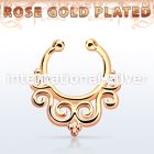 rssepd7 fake illusion body jewelry silver 925 septum