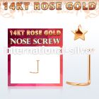 rsst l shape nose studs gold nose