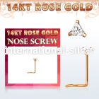 rsztc1 l shape nose studs gold nose