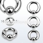 sbcr2 hoops captive rings surgical steel 316l ear lobe