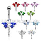 se008 belly rings surgical steel 316l belly button