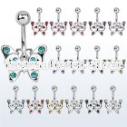 se013 belly rings surgical steel 316l belly button