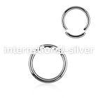 seg12 seamless segment rings surgical steel 316l ear lobe