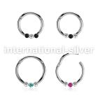 segh16ex surgical steel seamless and segment rings ear lobe eyebrow helix intim septum piercing