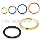 selt16 seamless segment rings anodized surgical steel 316l nose