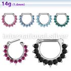 sepc14 straight barbells surgical steel 316l septum