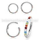 sgsh10rb steel hinged segment hoop 16g outward facing cnc