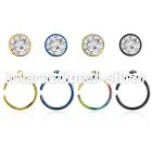 snrt2 fake illusion hoops anodized surgical steel 316l nose