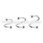 speb25 spirals twisters surgical steel 316l eyebrow