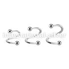 speb spirals twisters surgical steel 316l eyebrow